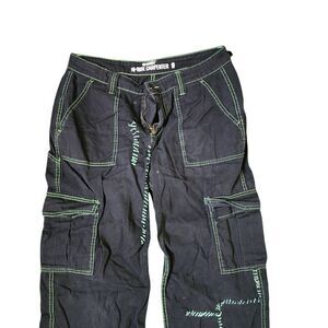 Hot Topic Baggy Cargo Pants Womens Size 9 Black